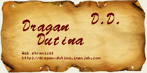 Dragan Dutina vizit kartica